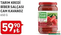 TARIM KREDİ BİBER SALÇASI CAM KAVANOZ 650 G